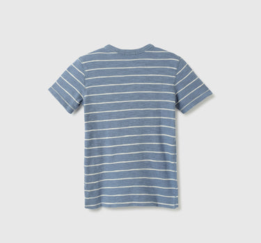 Regular-Fit Henley Collar Striped T-Shirt