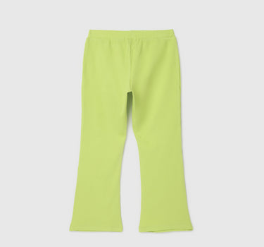 Regular Fit Ribbed Girl's Trousers