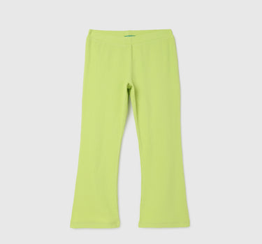 Regular Fit Ribbed Girl's Trousers