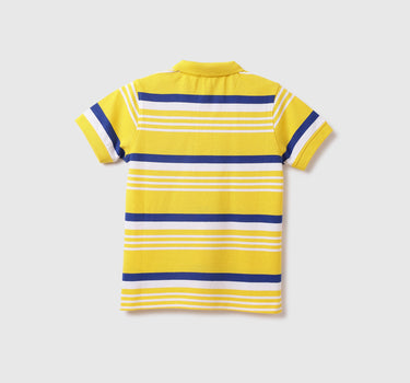 Cotton Striped Polo Neck Boys T-shirts