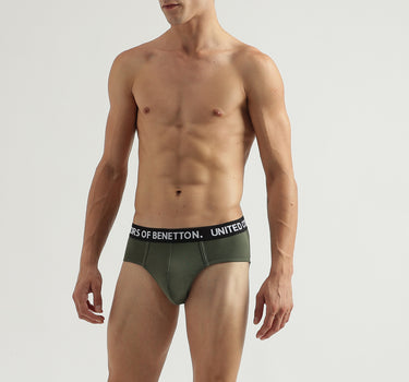 Pack of 2 Solid Colour Low Rise Briefs