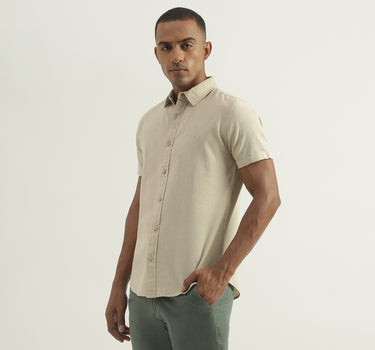 Cream Linen Shirt