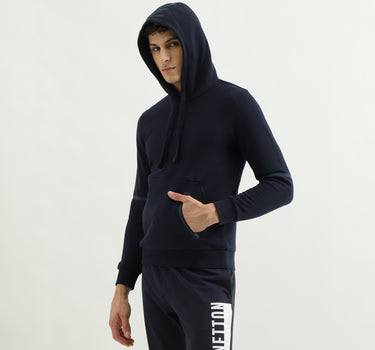 Regular Fit Hooded Neck Zipper Pocket Hoodie