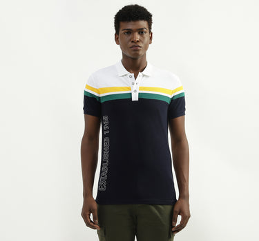 Cotton Printed Polo Collar Mens T-shirts