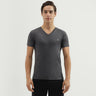 Men's Regular Fit V-Neck Solid T-Shirt