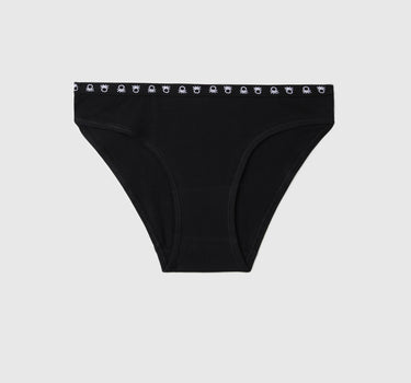 Pack of 2 Solid Colour Logo Detail Low Rise Briefs