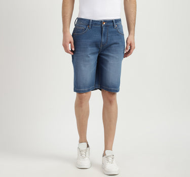 Mens Slim Fit Solid Shorts