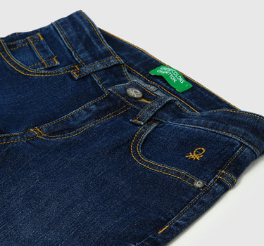 Boys Solid Slim Fit Jeans