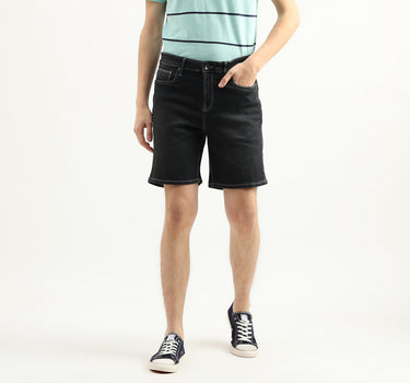 Men Solid Slim Fit Shorts