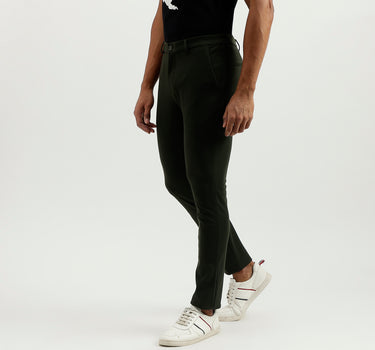 Solid Slim Fit Trousers