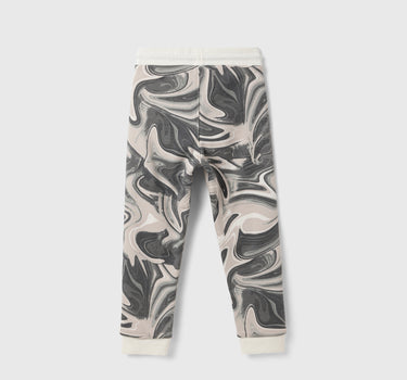 Boy's Regular Fit Abstract Print Track Pants