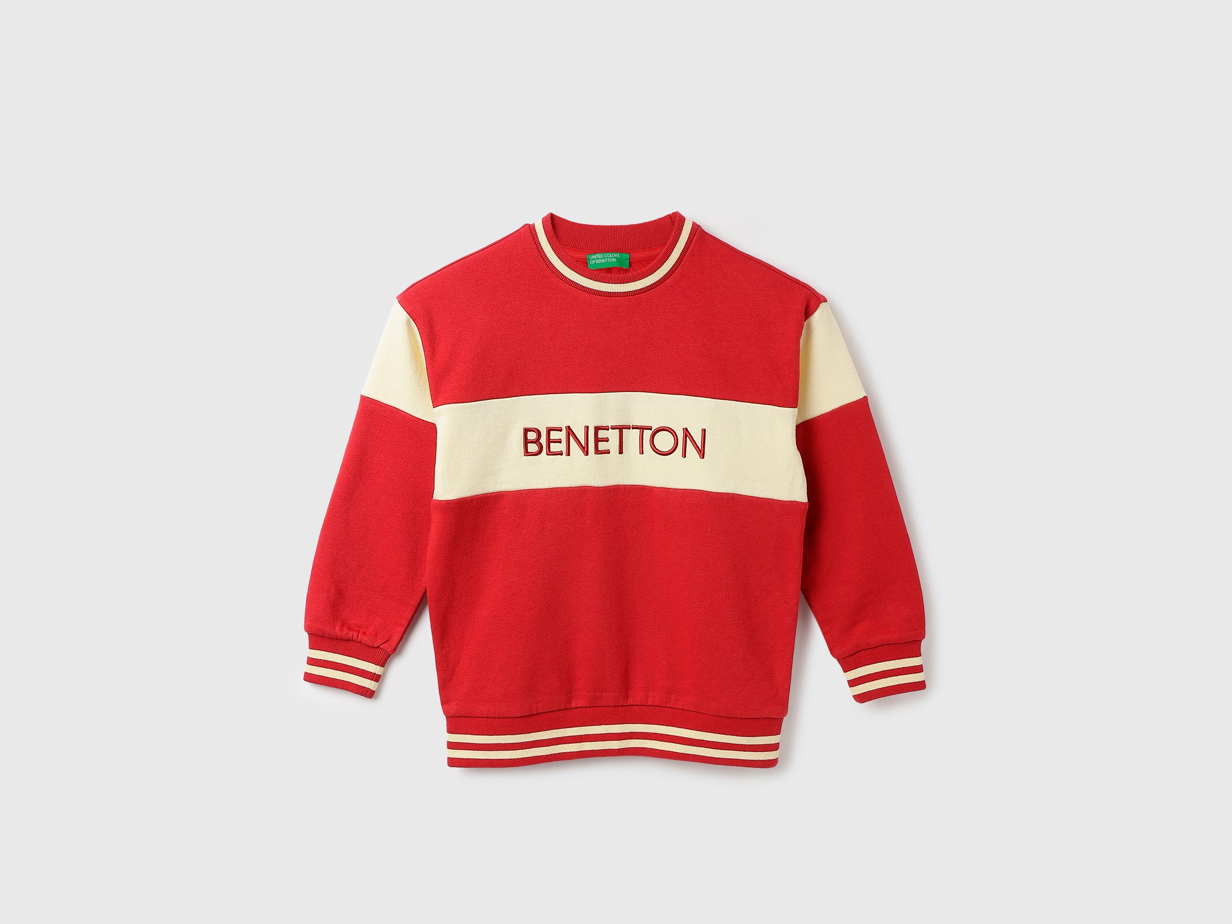 Boy's Regular Fit Round Neck Branded Sweatshirt