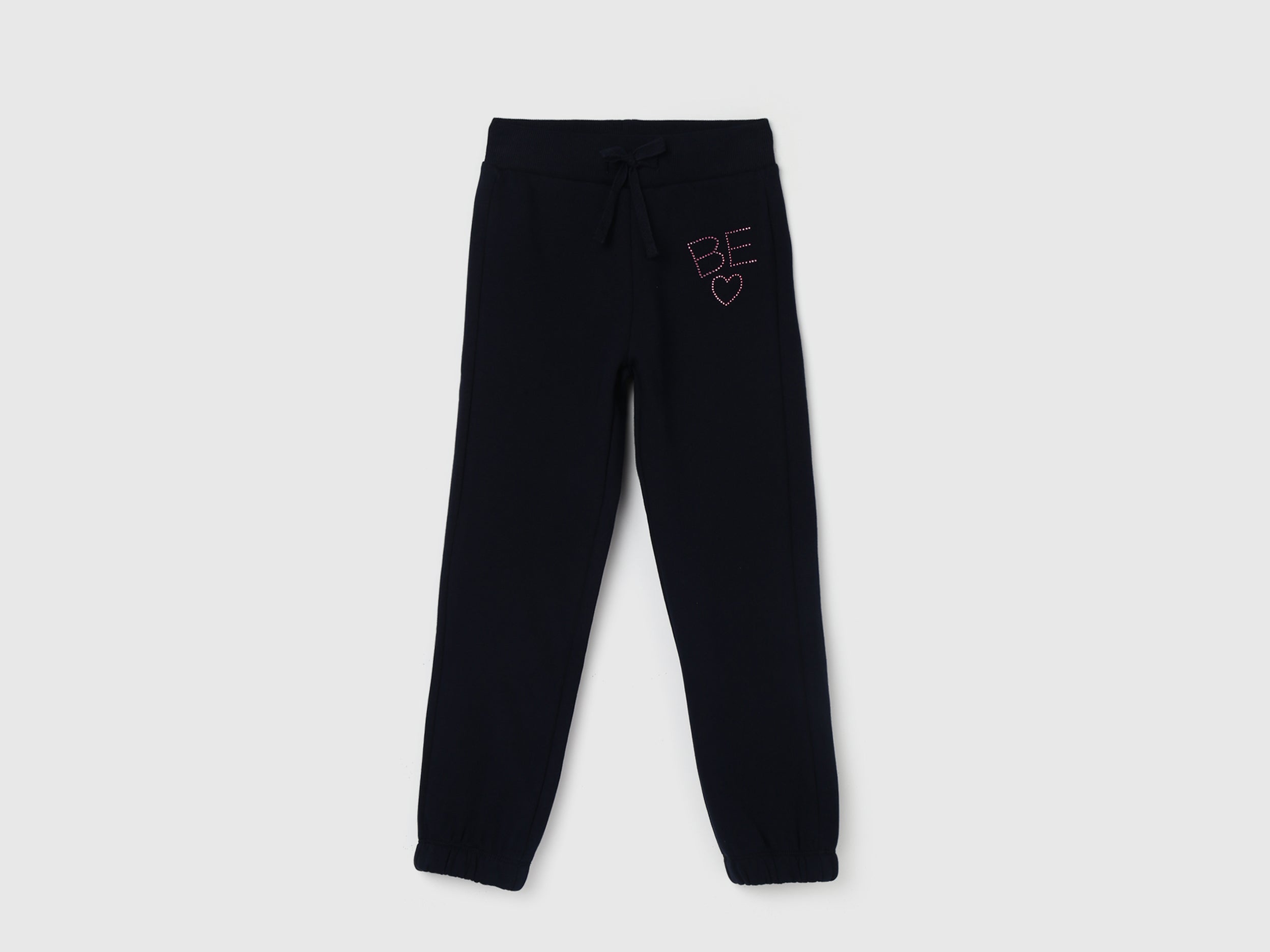 Girl's Solid Regular Fit Joggers