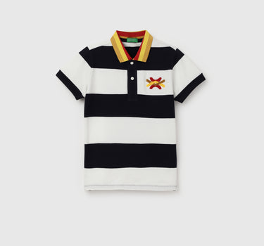 Towel Logo Jacquard Polo Collar Shirt