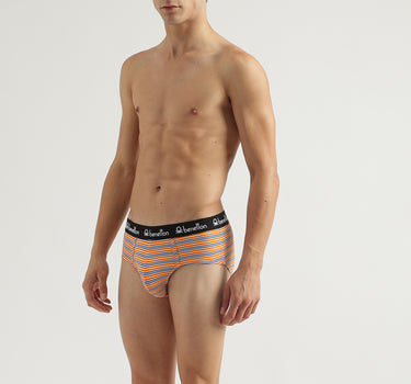 Pack of 2 Striped Low Rise Briefs