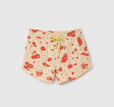 Printed Regular Fit Mid Waist Shorts