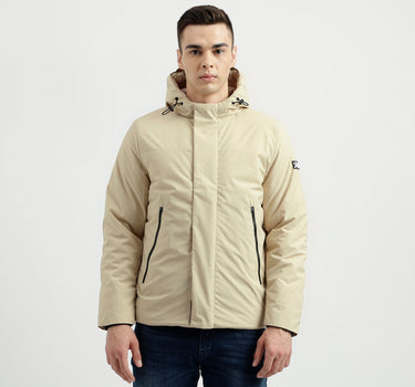 Men's Regular Fit Hooded Neck Waterproof Jacket