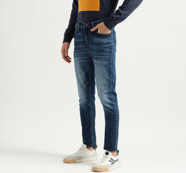 Men's Solid Carrot Fit Jeans