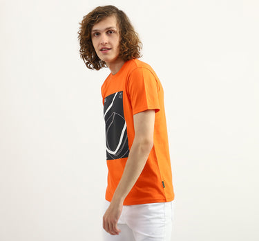 Men Printed Round Neck T-Shirt