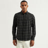 Men's Regular Fit Spread Collar Checked Shirts