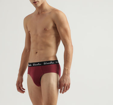 Pack of 2 Solid Colour Low Rise Briefs