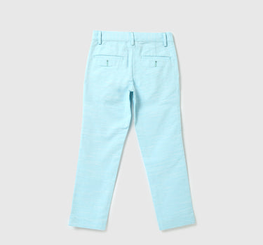 Boys Self Designed Regular Fit Trousers