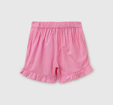 Solid Regular Fit Mid Rise Shorts