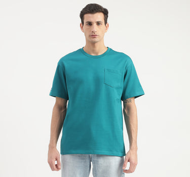 Boxy Fit Round Neck Monotone T-Shirt