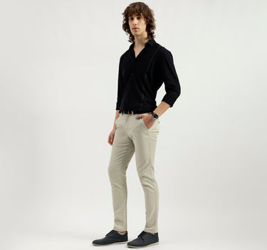 Solid Slim Fit Trousers