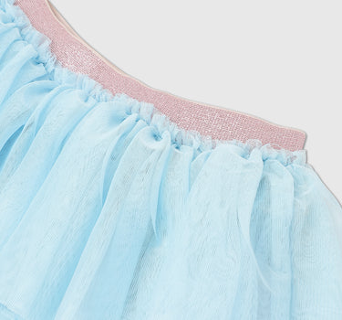 Girls Sky Mini Tulle Skirt