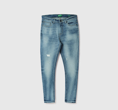 Men Solid Carrot Fit Jeans