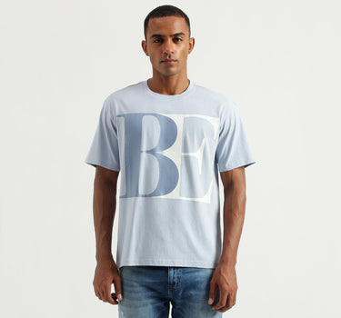 Men's Boxy Fit Round Neck Printed Tshirts