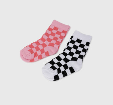 Pack of 2 Checked Socks