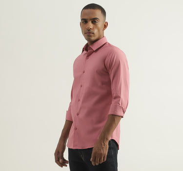 Mens Slim Fit Solid Shirt