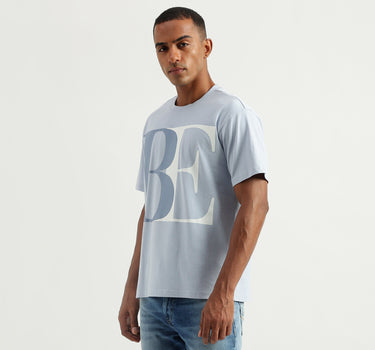 Men's Boxy Fit Round Neck Printed Tshirts