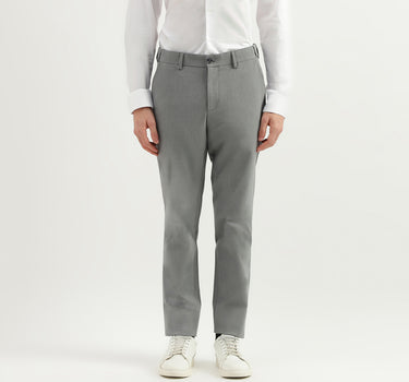 Solid Mid Rise Slim Fit Trousers