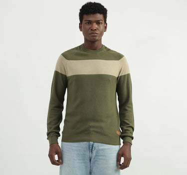 Cotton Printed Round Neck Mens Sweaters