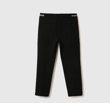 Boys Textured Slim Fit Trousers