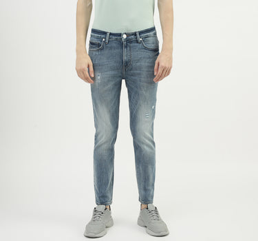 Men Solid Low Crotch Jeans