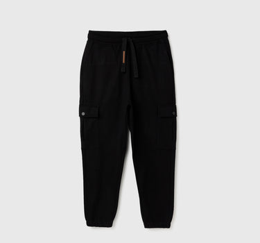 Solid Relaxed Fit Trousers