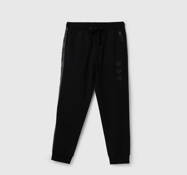 Solid Regular Fit Mid Waist Trackpants