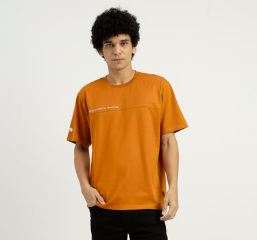 Relaxed Fit Round Neck Solid T-Shirt