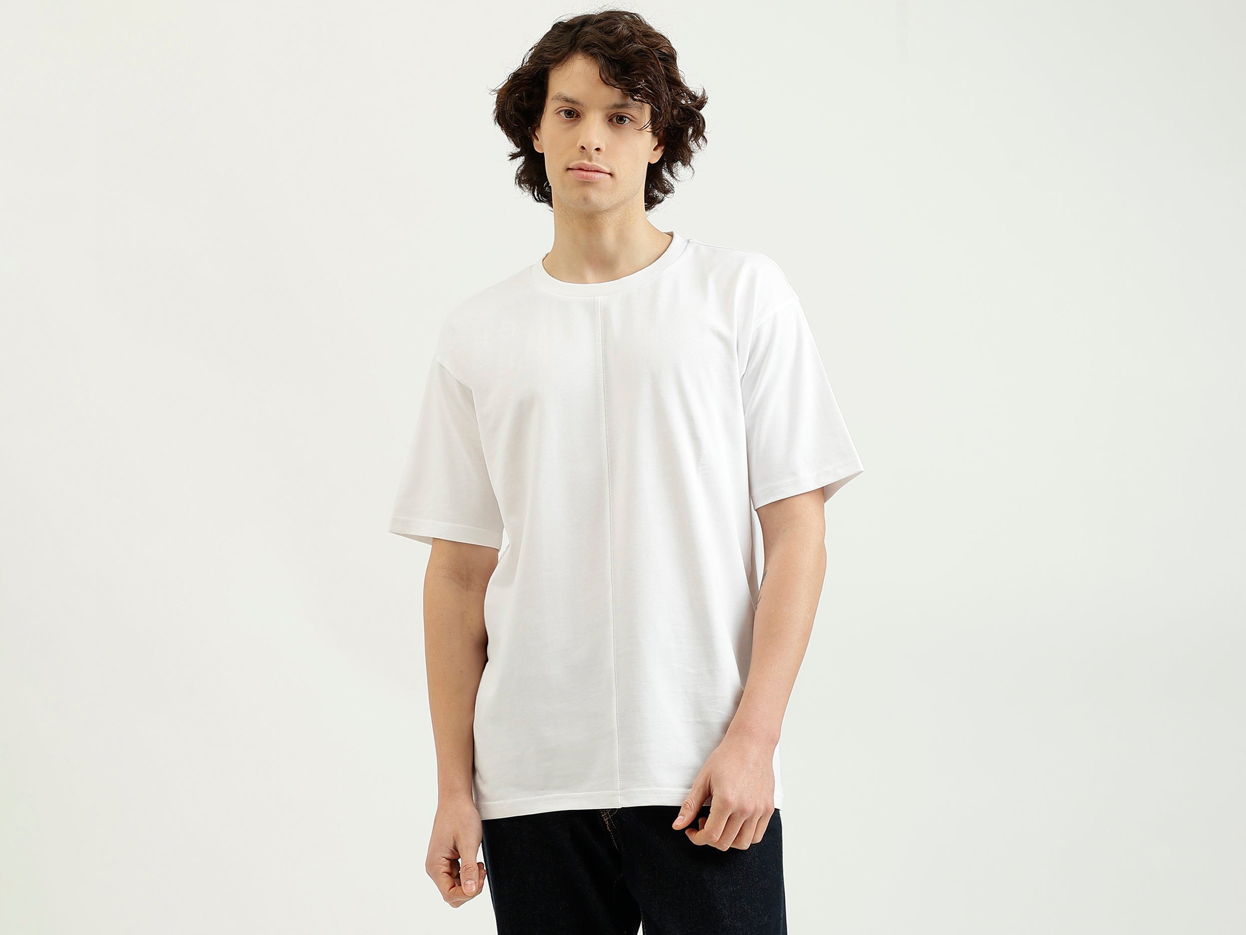 Boxy Fit Round Neck Printed T-Shirt