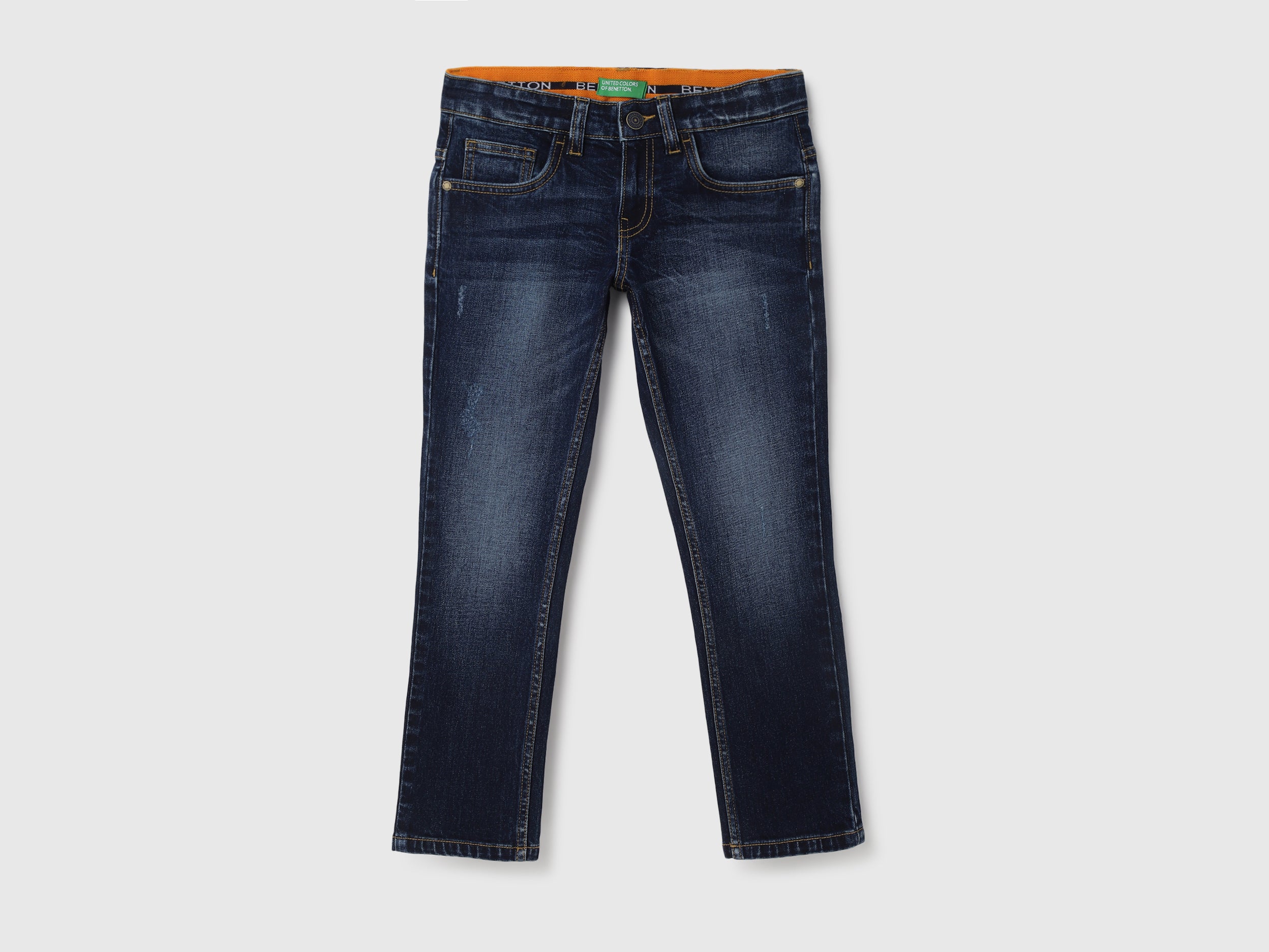 Solid Pattern Slim Fit Jeans