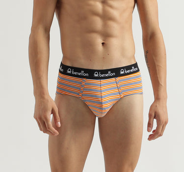 Pack of 2 Striped Low Rise Briefs