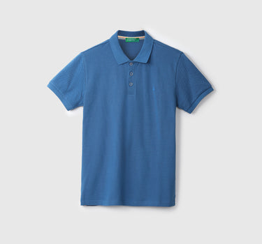 Basic Blue Polo T-Shirt