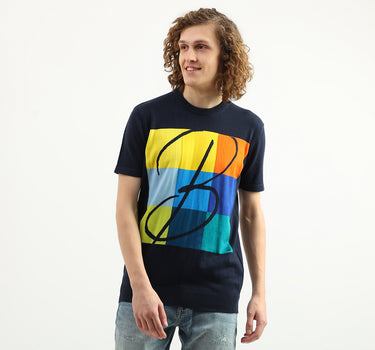 Men Printed Round Neck T-Shirt