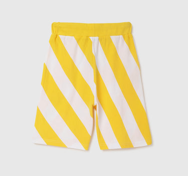 Striped Regular Fit Mid Waist Shorts