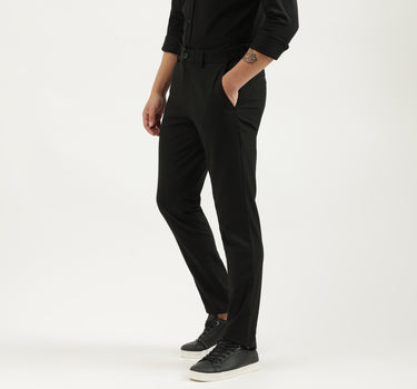 Solid Slim Fit Trousers