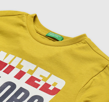 Boys Long Sleeve Yellow T Shirt